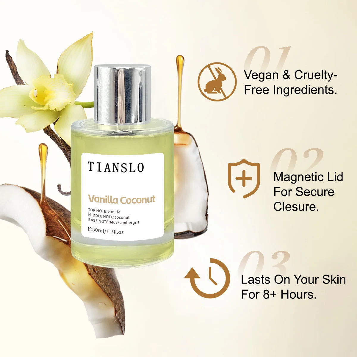 Vanilla Coconut Eau De Parfum | Luxury Niche Scent
