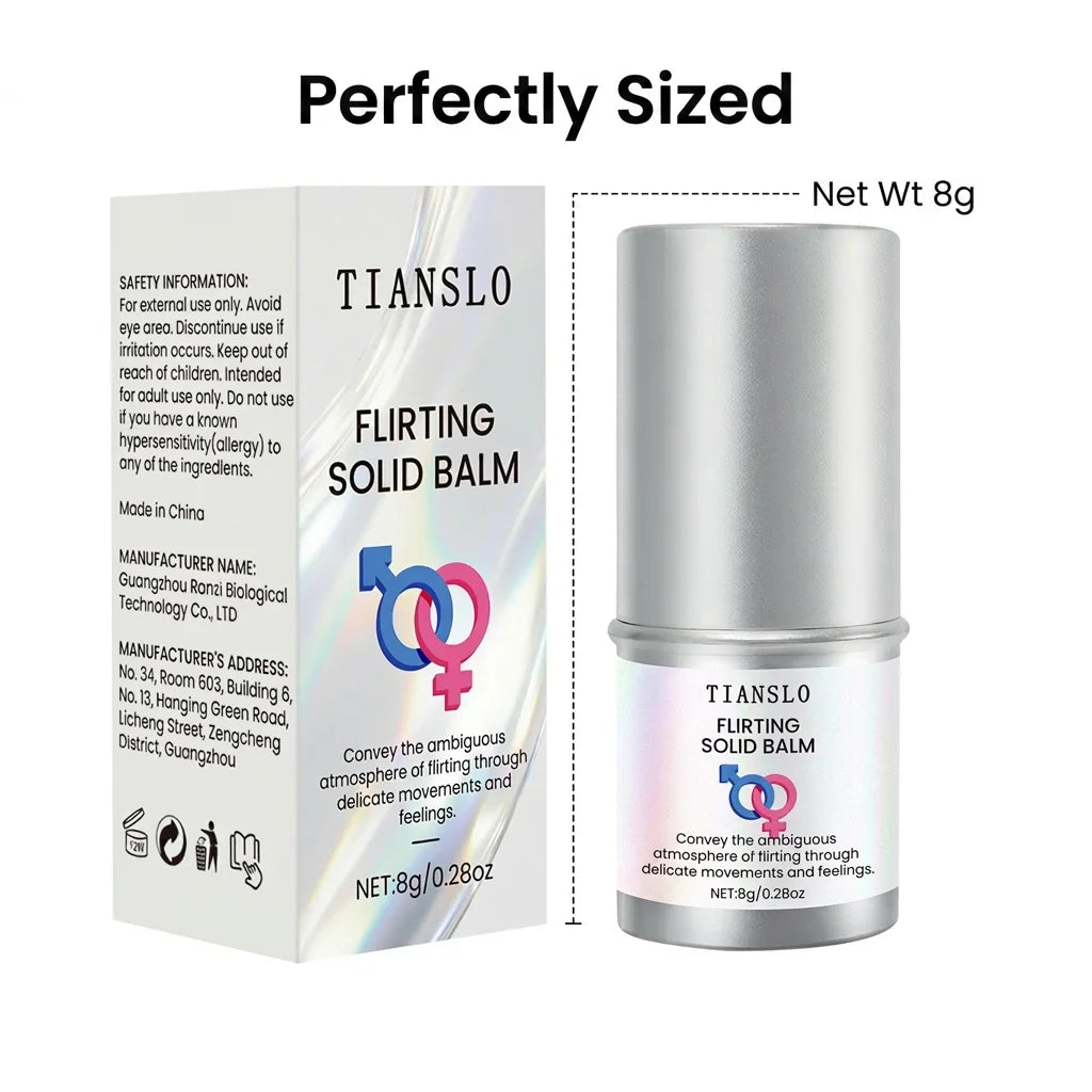 Flirting Solid Perfume Stick | Magnetic Date Night Gourmand & Woodsy Balm