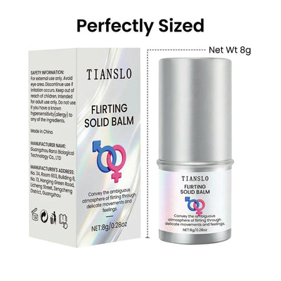 Flirting Solid Perfume Stick | Magnetic Date Night Gourmand & Woodsy Balm