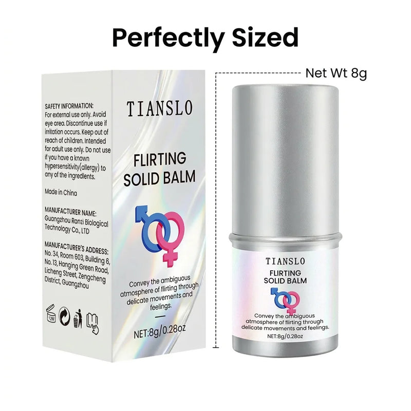 Flirting Solid Perfume Stick | Magnetic Date Night Gourmand & Woodsy Balm