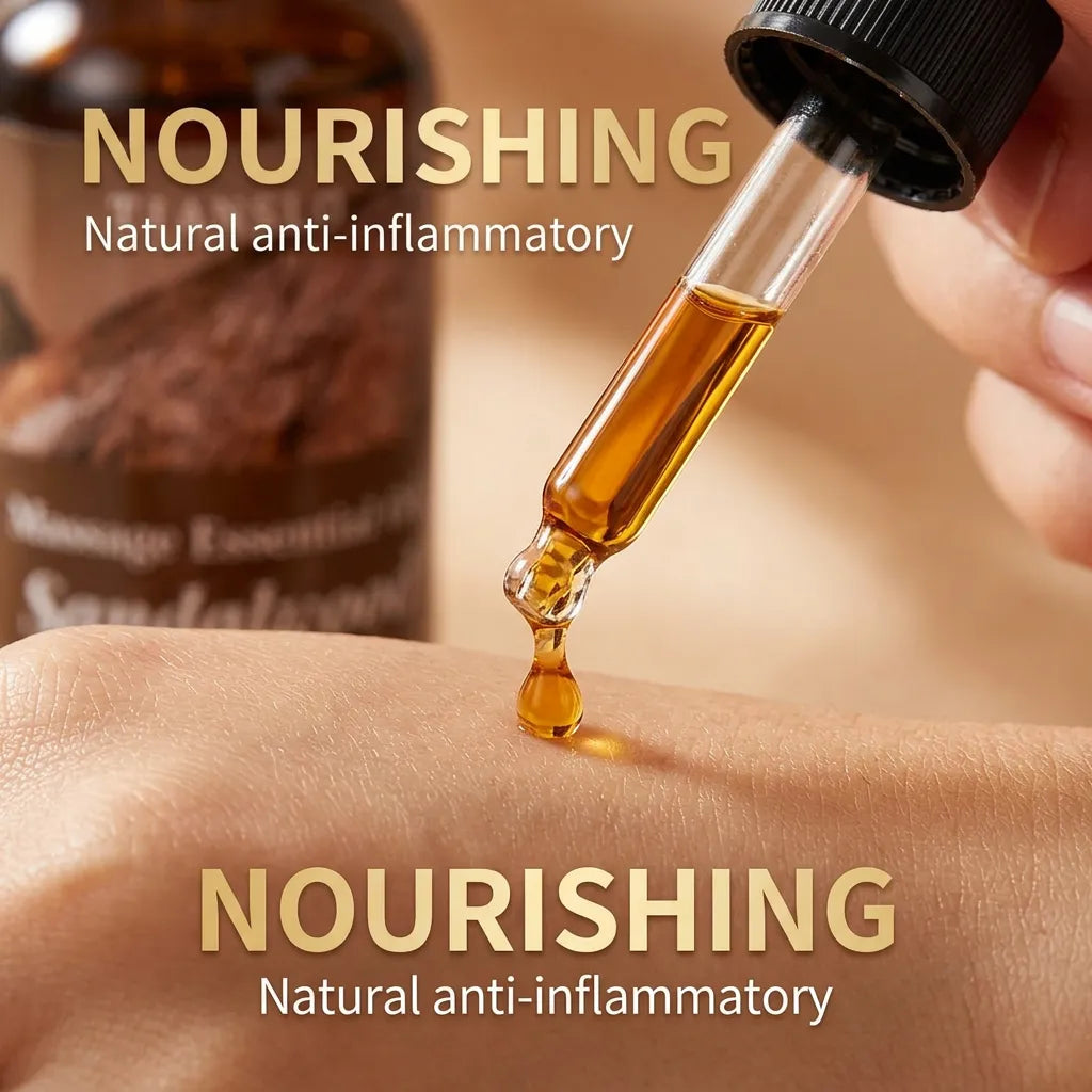 Sandalwood Massage Essential Oil | Calming Stress Relief & Deep Sleep