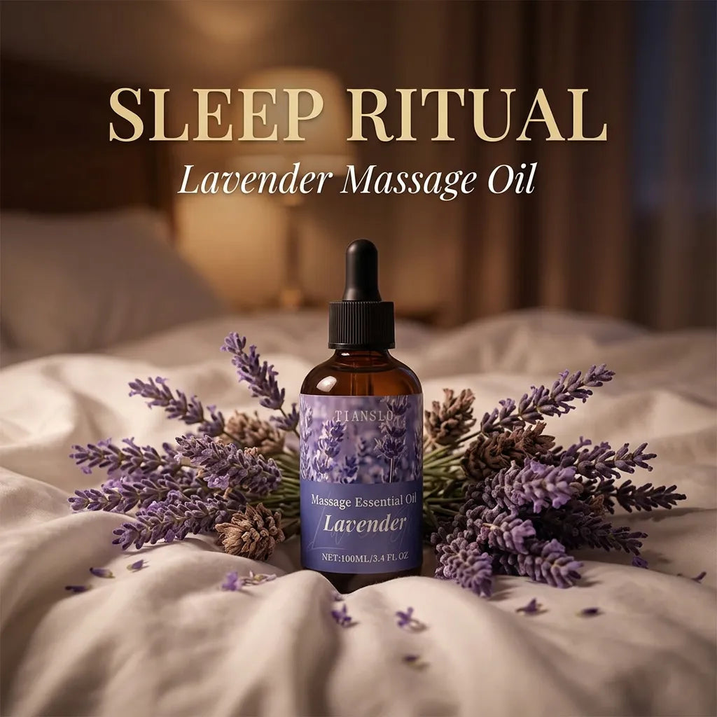 Lavender Massage Essential Oil | Restful Sleep & Calming Aromatherapy