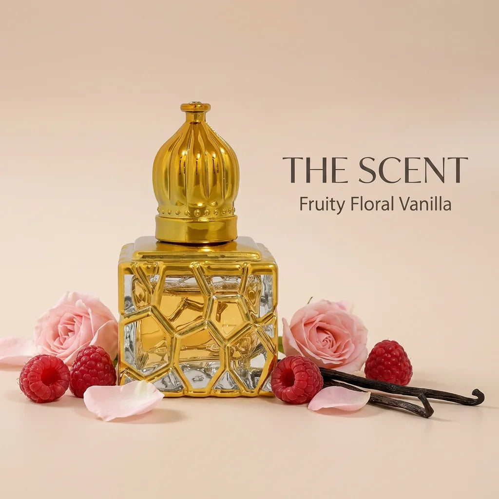 Arabian Perfume Oil | Exotic Vanilla Musk & Rose Attar