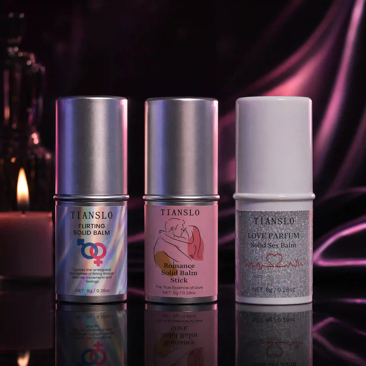Solid Perfume Balm Stick Trio | Portable Travel Fragrance Set