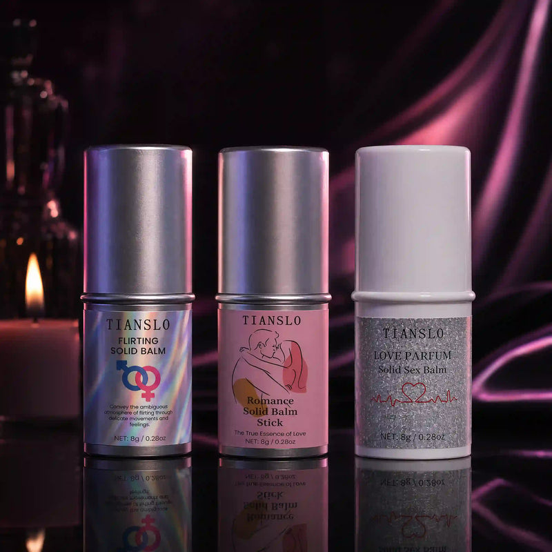 Solid Perfume Balm Stick Trio | Portable Travel Fragrance Set