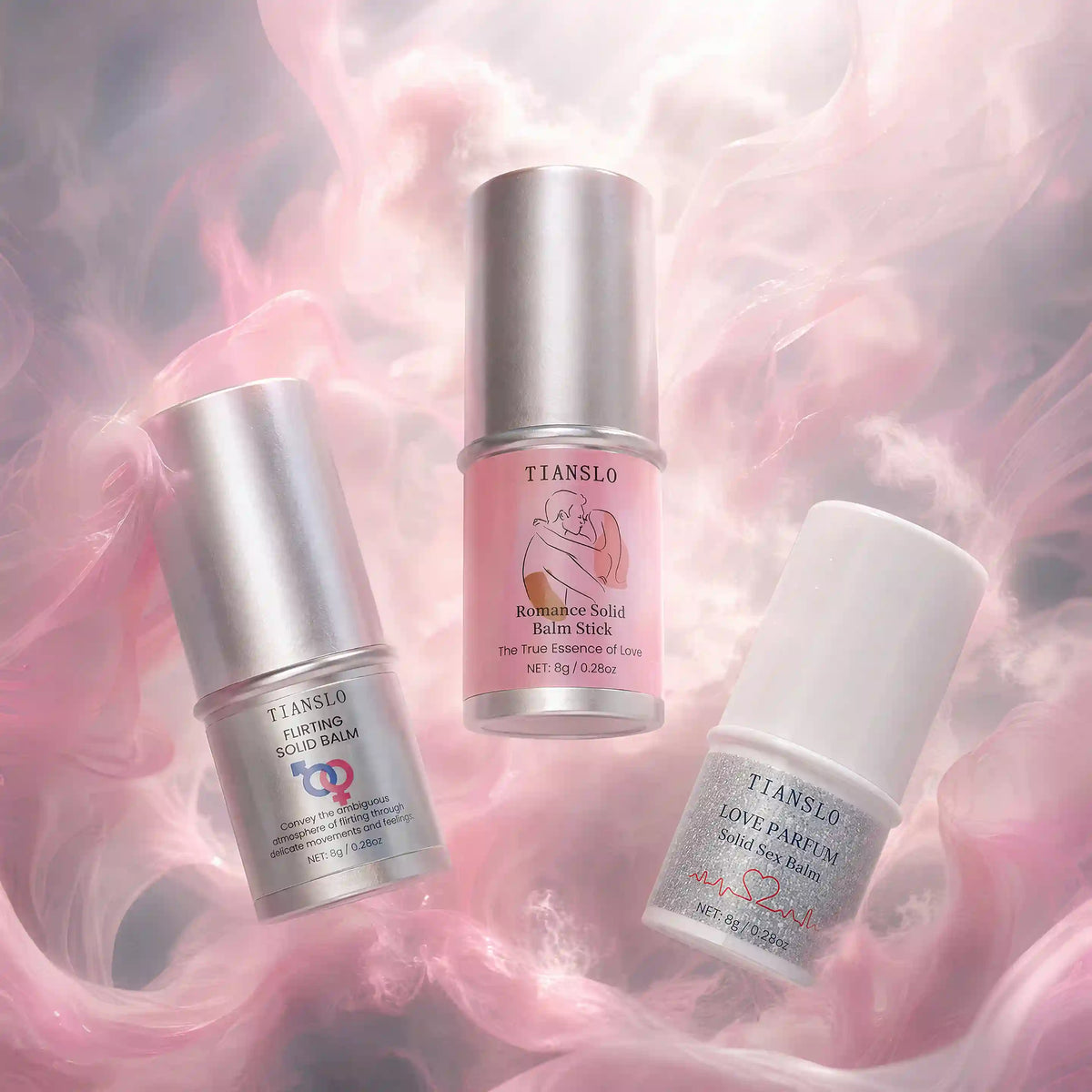 Solid Perfume Balm Stick Trio | Portable Travel Fragrance Set