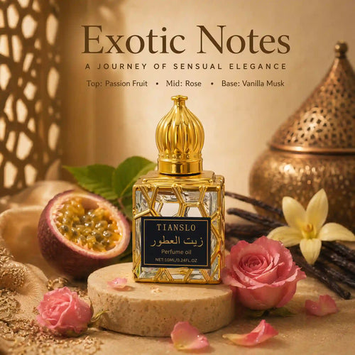 Arabian Perfume Oil | Exotic Vanilla Musk & Rose Attar