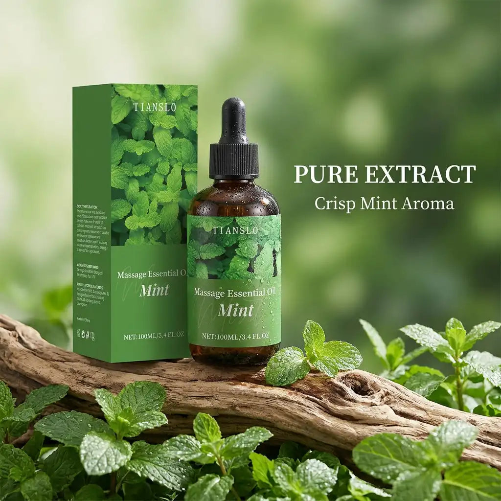 Mint Massage Essential Oil | Cooling Muscle Relief & Scalp Vitality